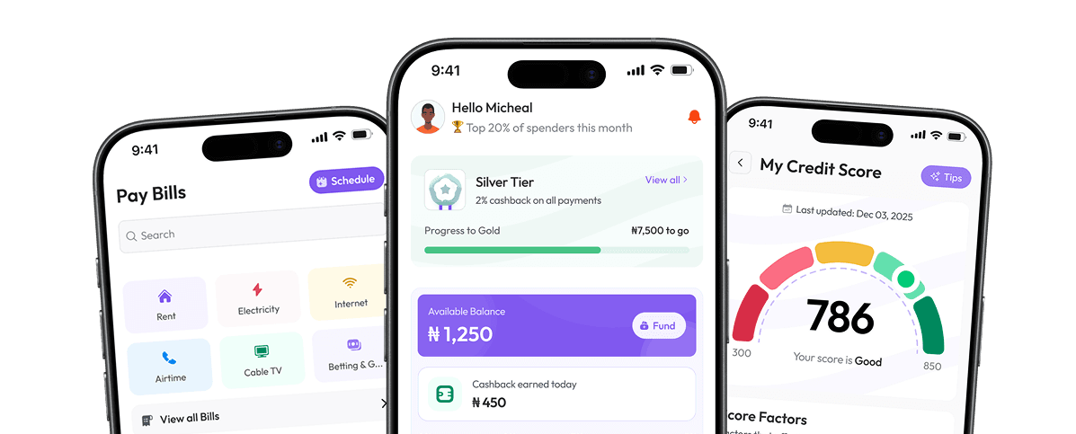 CreditVeto app screens